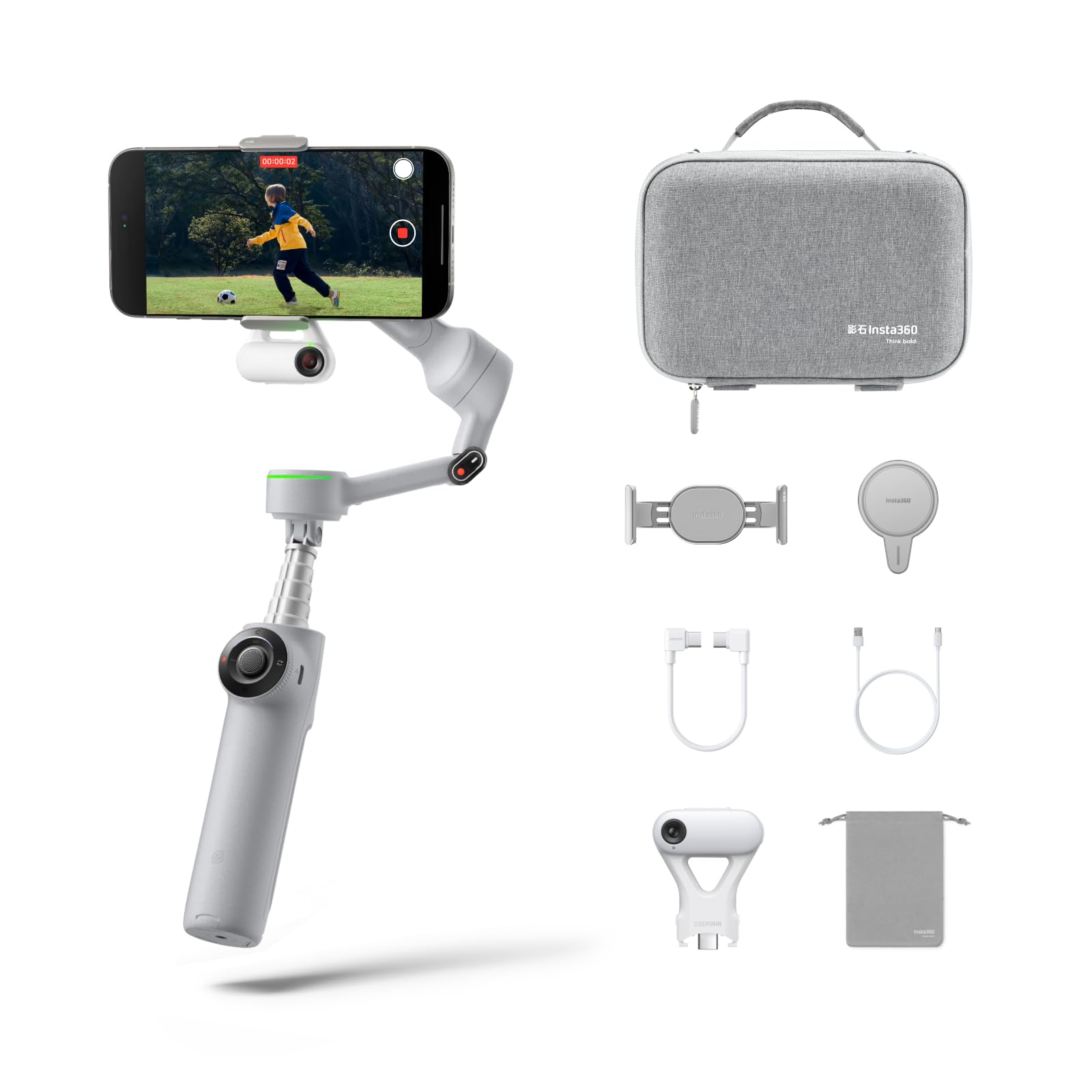 Amazon | Insta360 Flow 2 Pro スマートフォン用ジンバル（iPhone